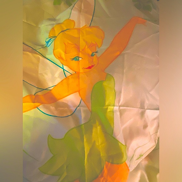 DISNEY TINKERBELL FULL SIZE SHOWER CURTAIN~NEVER USED!! - Picture 6 of 6